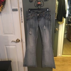 Ripped amethyst jeans